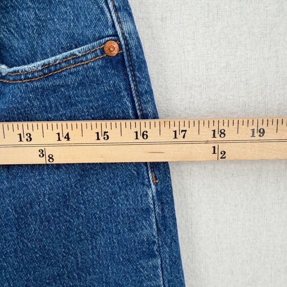 LEVIS Ribcage Straight Ankle Jeans Womens 28 Jazz Pop Medium Wash Denim - Picture 10 of 16